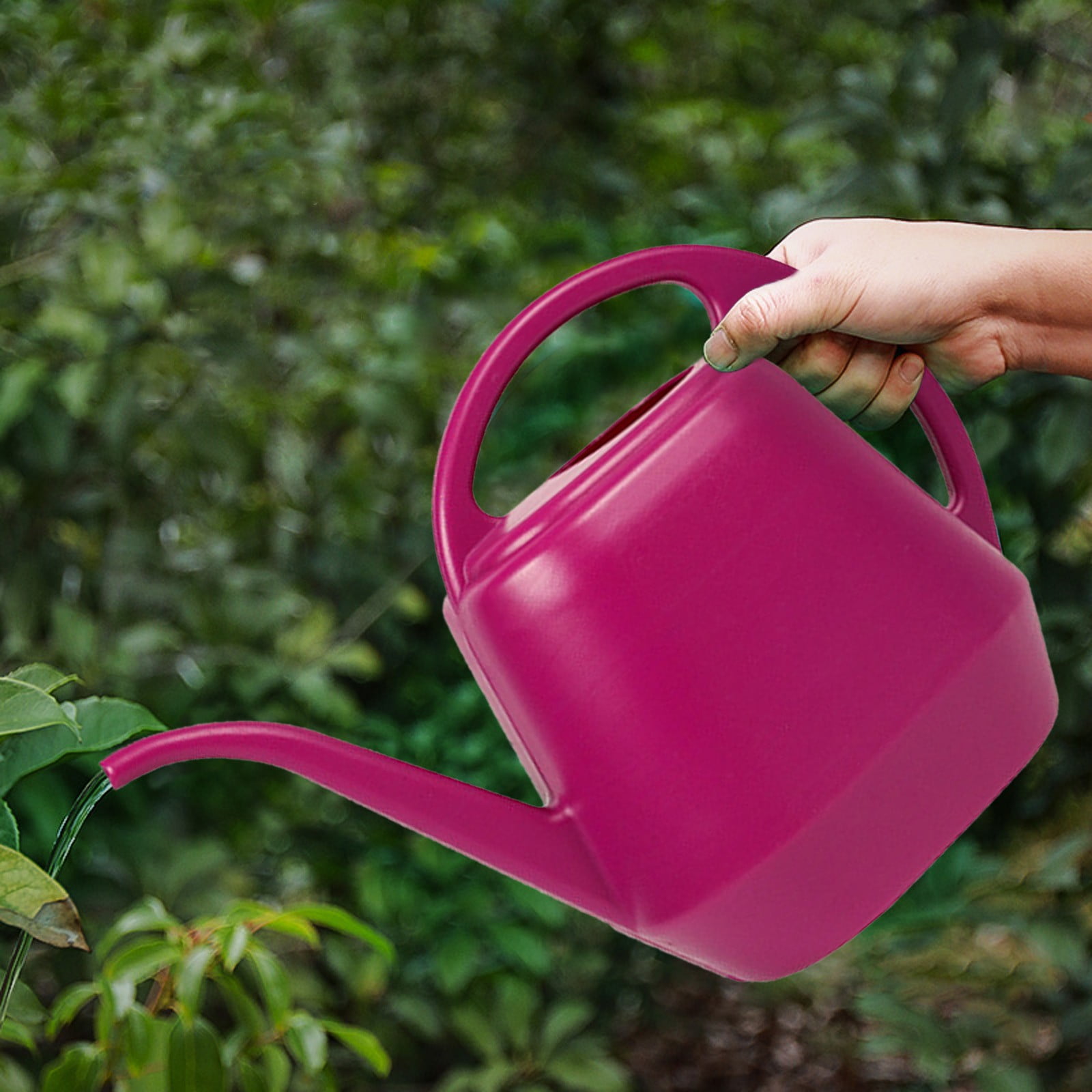 4L Large Capacity Long Spout Watering Can 4L Large Capacity Long Mouth Watering Pot Household Plastic Garden Tools Watering Pot E — image 2
