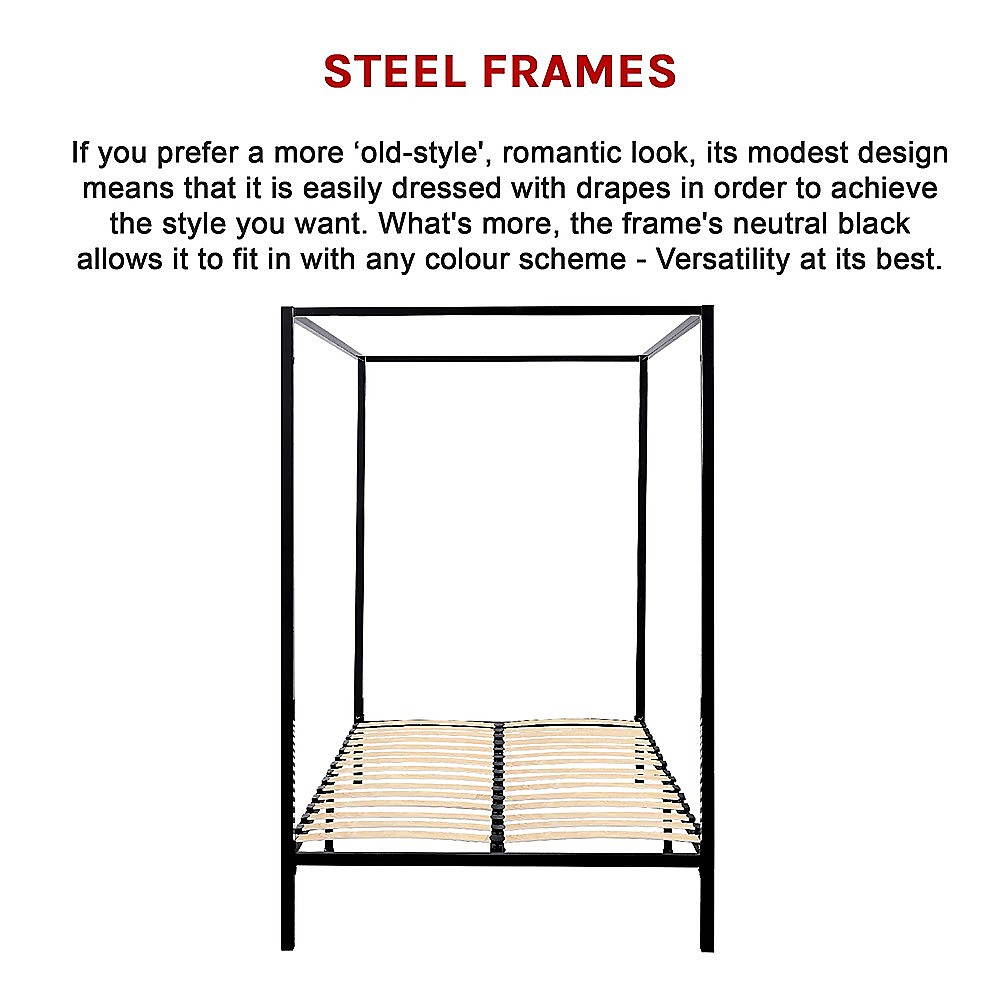 4 Four Poster Queen Bed Frame โ image 6