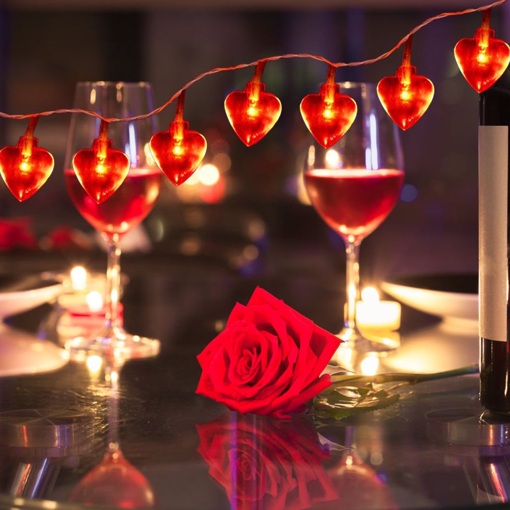 Love Heart Shaped String Lights 6 Meter 40 Leds Heart Love Valentine Lights for Wedding Party Birthday Home Decor โ image 6