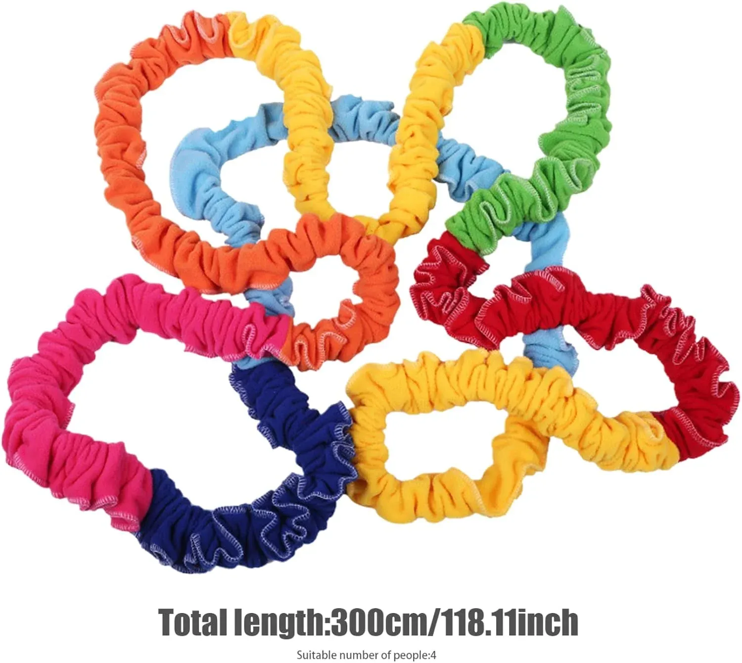 Cooperative Stretchy Band, Elastic Fleece Group Exercise Tug Band for 4 People, 118.11 In — image 3