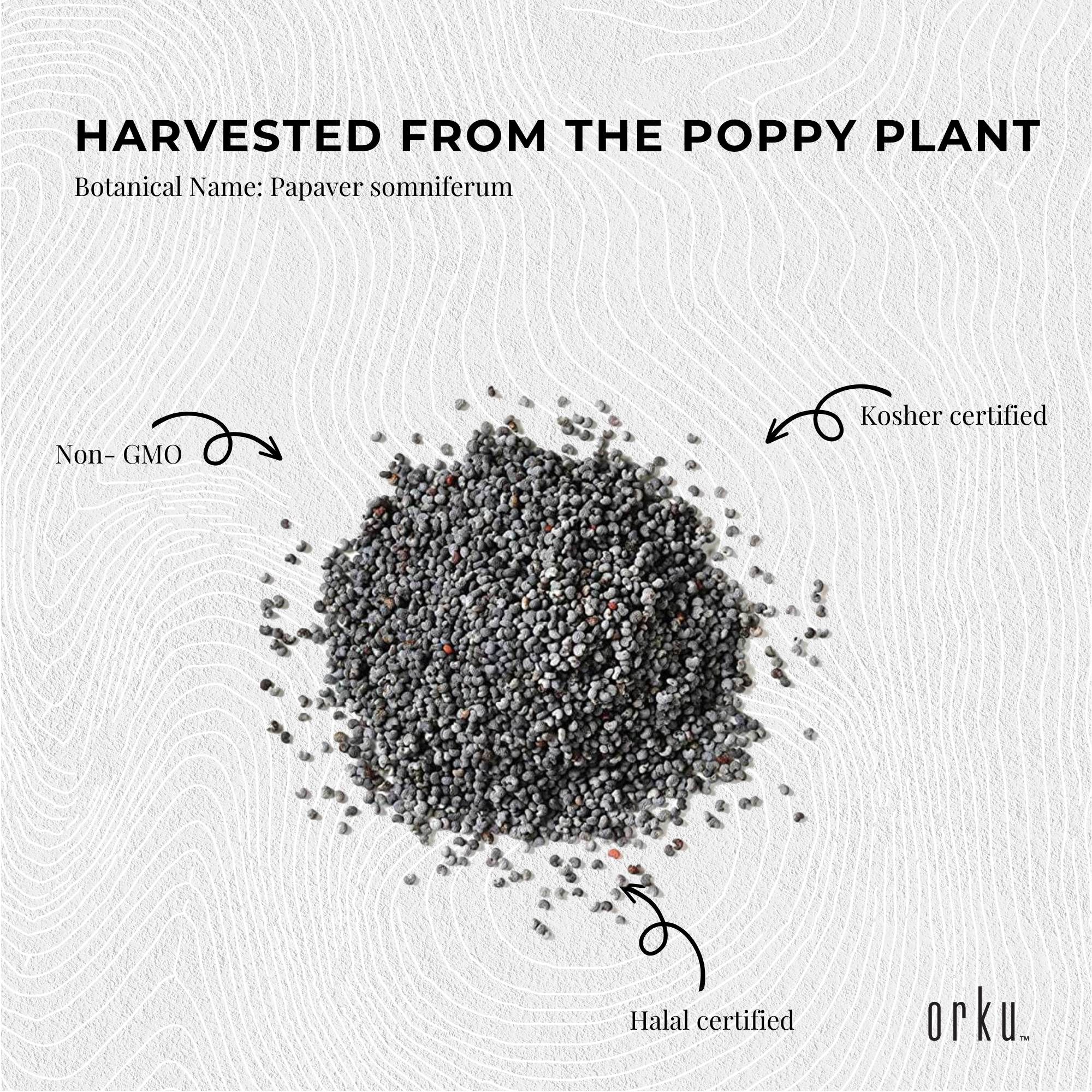 Orku 100g Poppy Seeds Unwashed Papaver Somniferum For Baking and Decorating — image 5