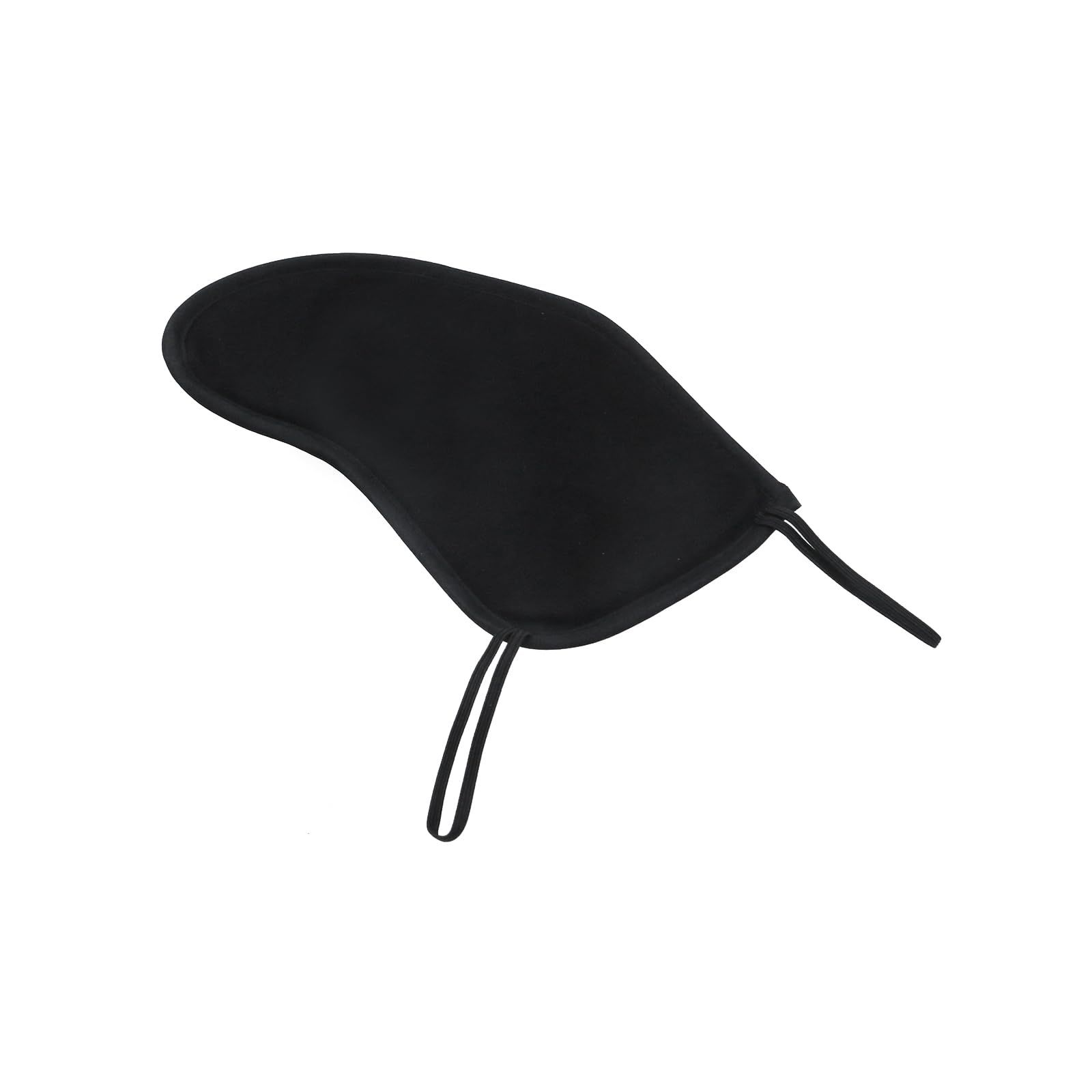 2 Pcs Violin Chinrest Pad 1/2 1/4 Cotton Chin Rest Cover Violin Shoulder to Practice, Black （Style 2) — image 3