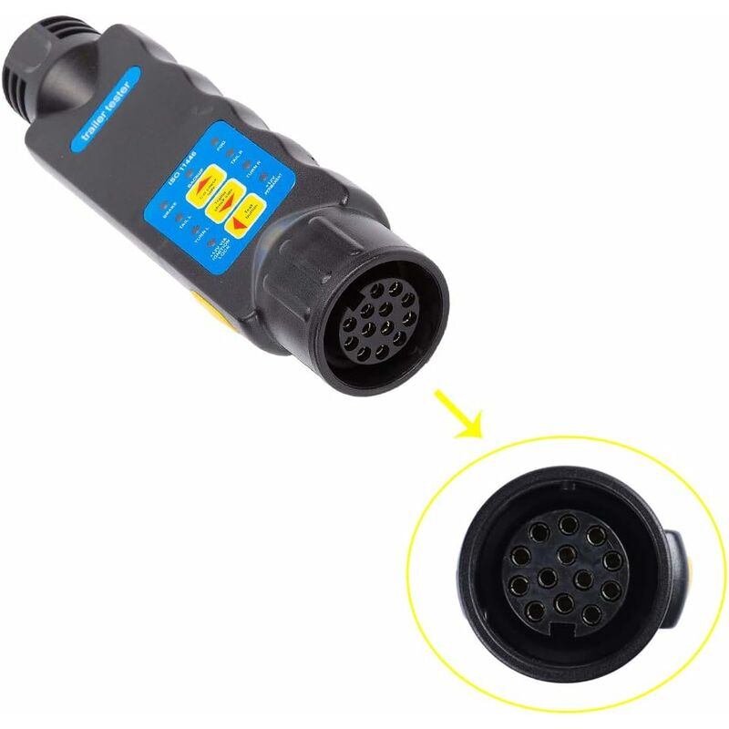13 Pin Trailer Tester, 13 Pin Car Trailer Tester, 12V Trailer Tester 13 Pin Lights Wiring Circuit Diagnostic Tools (13 — image 3