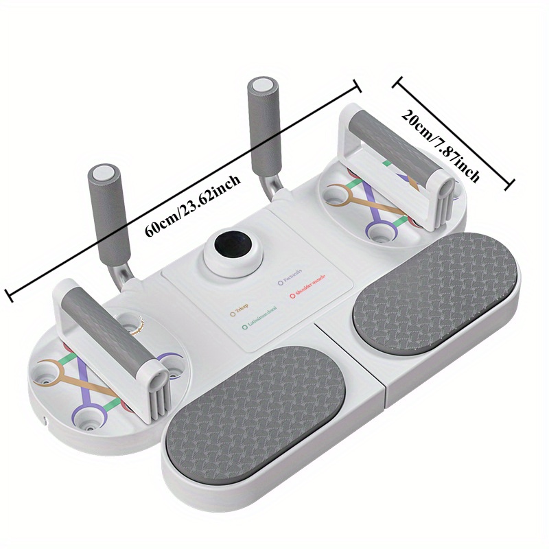 (WHITE)Three-in-One Training Board: Push-Ups, Planks & Resistance Band Workouts — Your All-in-One Home Fitness Solution — image 3