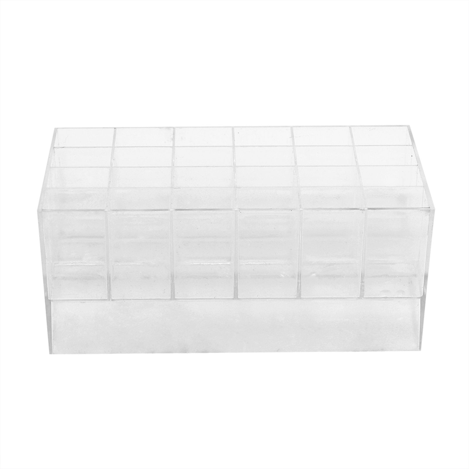 Transparent 24 Grids Lipstick Holder Organizer Display Stand Nail Polish Makeup Storage Box โ image 6