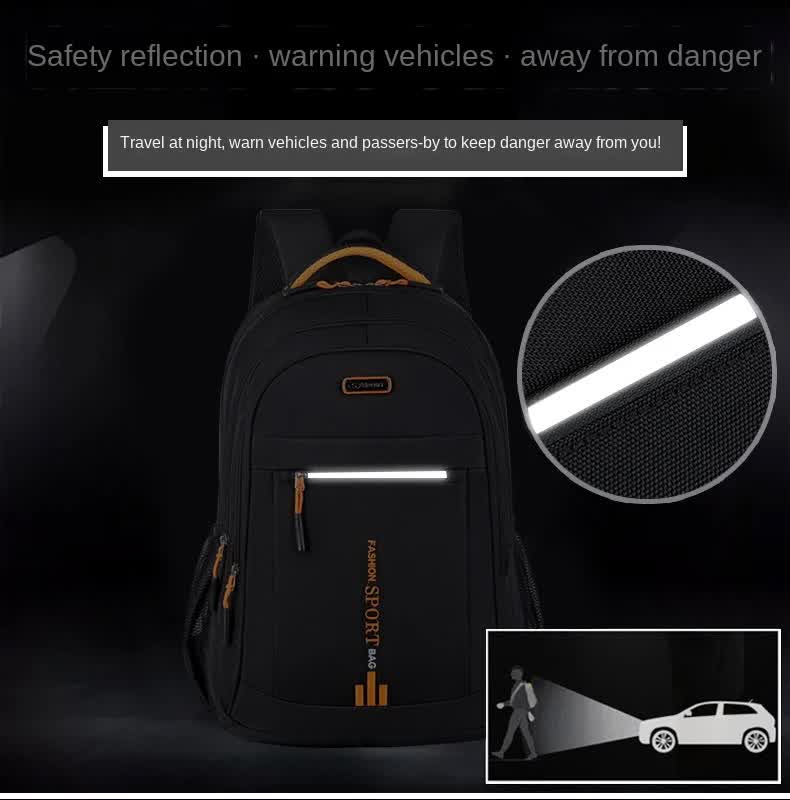Black And Green Large Capacity Business Backpack for Men and Women - Waterproof Laptop School Bag with Breathable Design — image 5