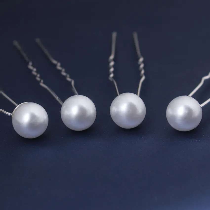 20 Pcs Wedding Hairpins with Pearls in White — image 6