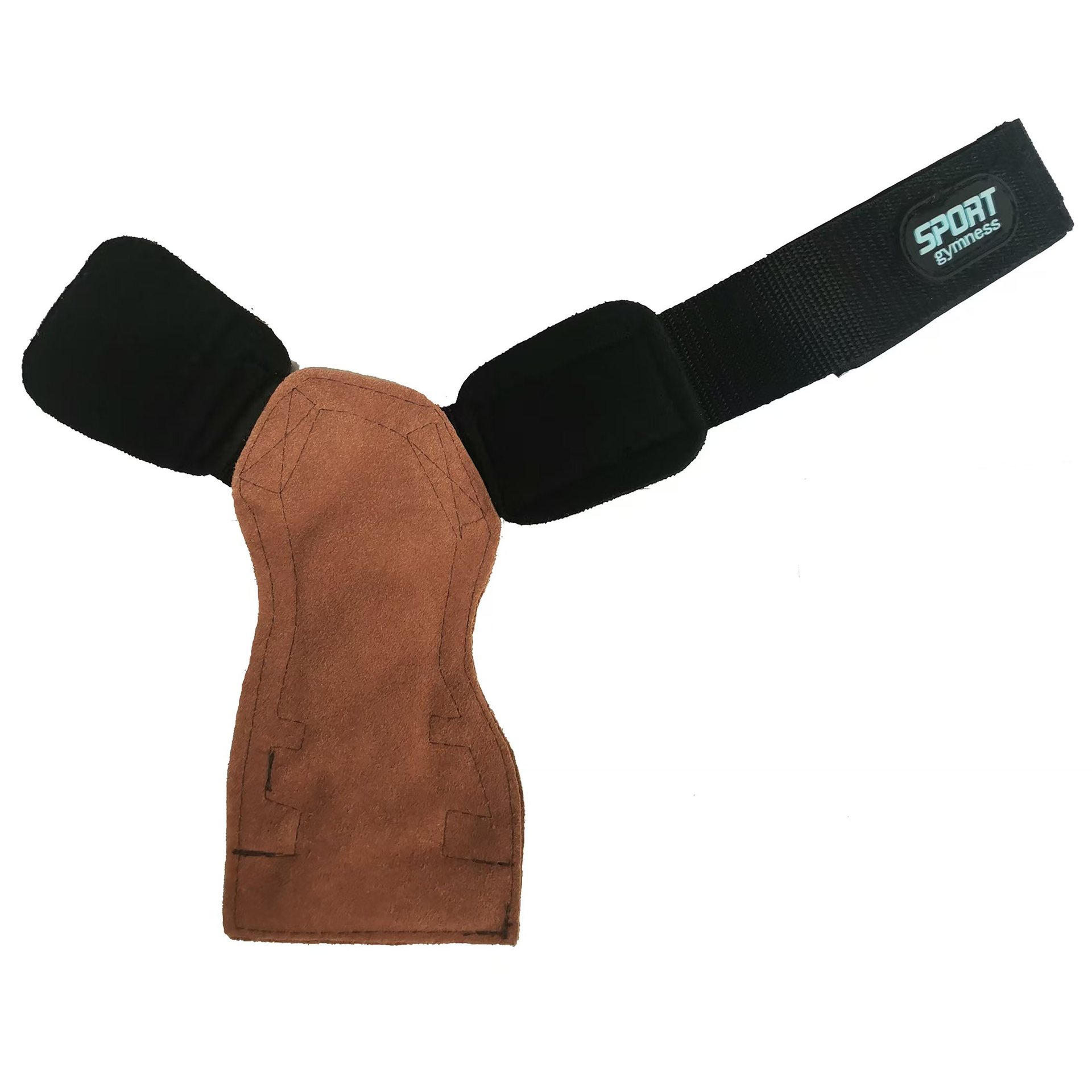 Size M Dark Brown Premium Cowhide Leather Weightlifting Gloves with Wrist Support - Non-Slip Grip, Breathable Fitness Workout Gloves for Gym, WODs, Dumbbells โ image 3