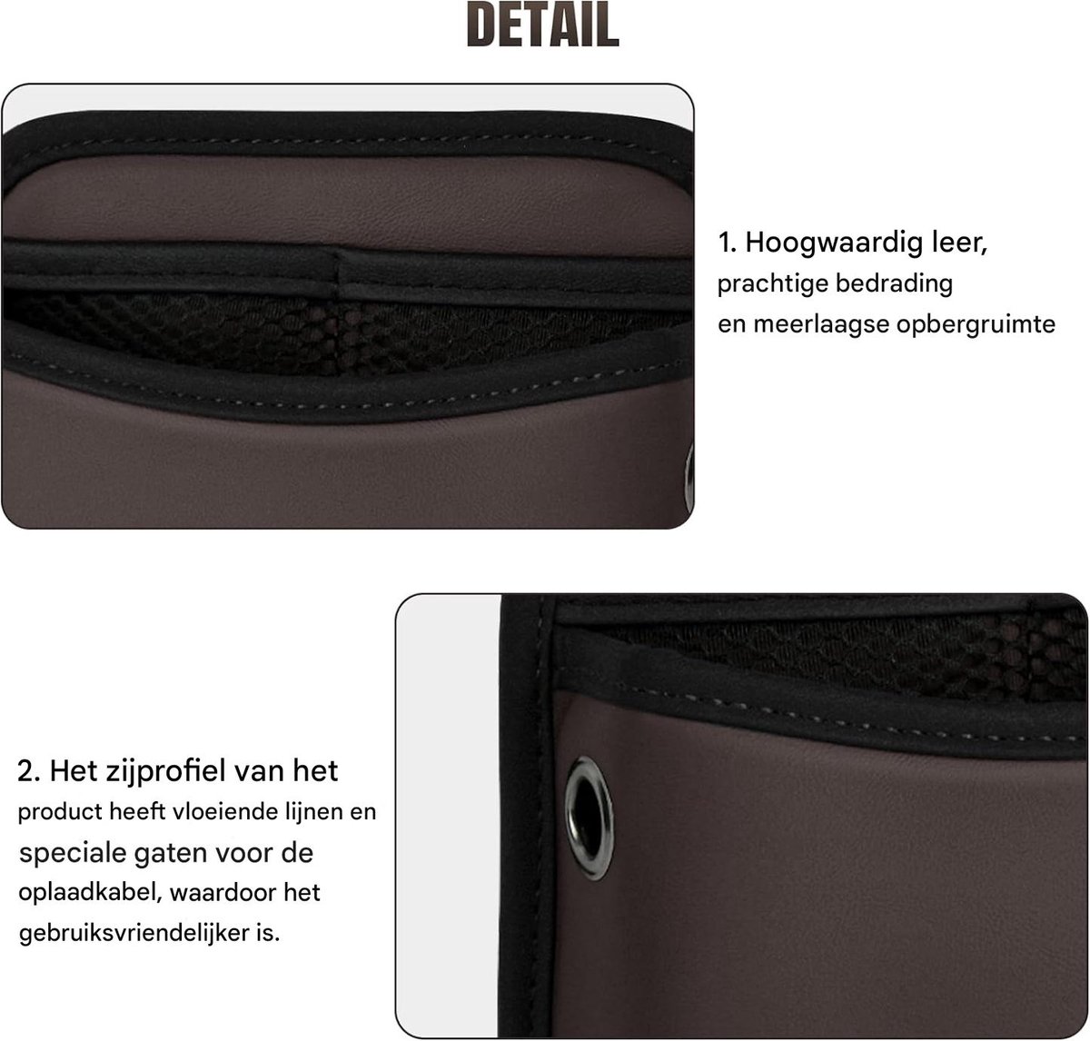 Car storage bag - 18*15*5.5 cm - Car storage bag - Storage - Universal car storage bag - Self-adhesive storage bag - Car essentials - Universal storage โ image 6