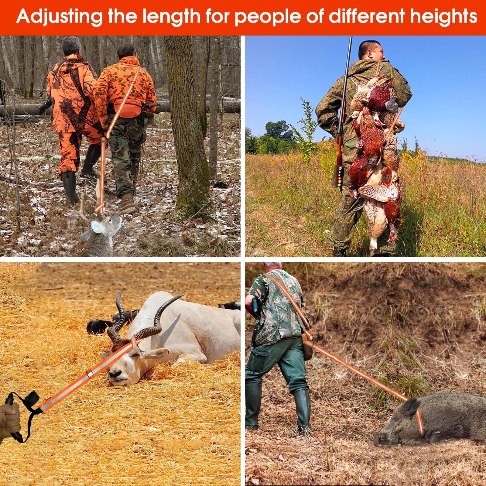 Deer Drag Strap and Harness Heavy Duty Safety Deer Dragging Rope Hunting Accessories for Hunters โ image 5