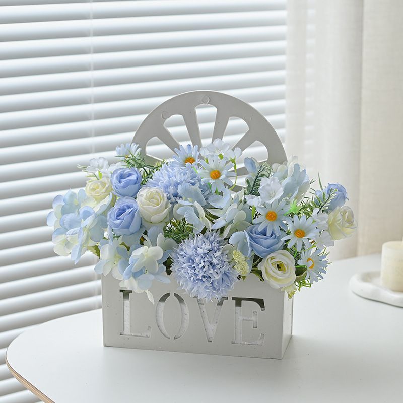 Artificial Sunflowers Wall Hanging Flowers Simulation Flower Basket Living Room - Multi-color - Size 5 — image 2