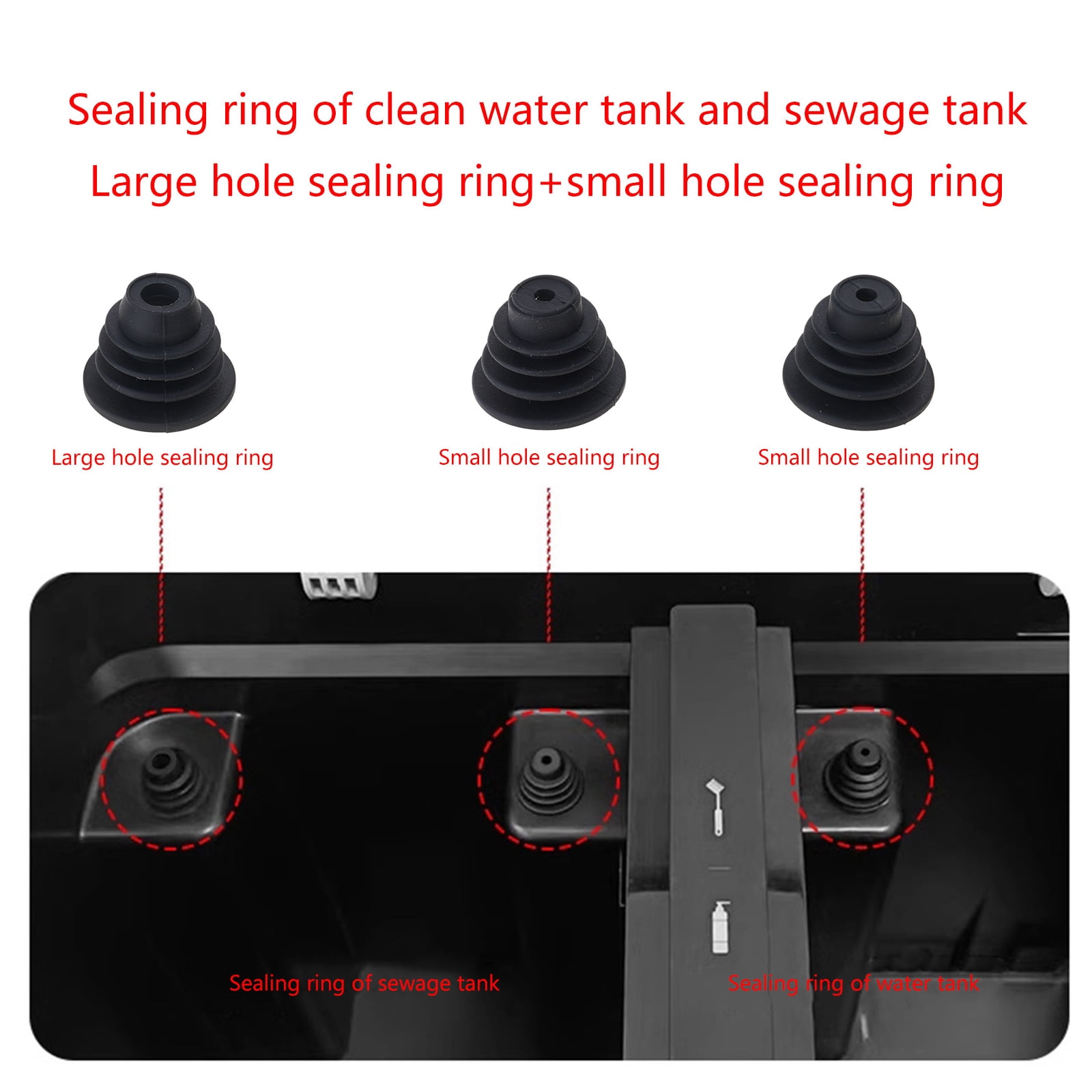 Reusable Water Tanks Sealing Rings for X1 Sweeper Part Cleaing Attachment โ image 5