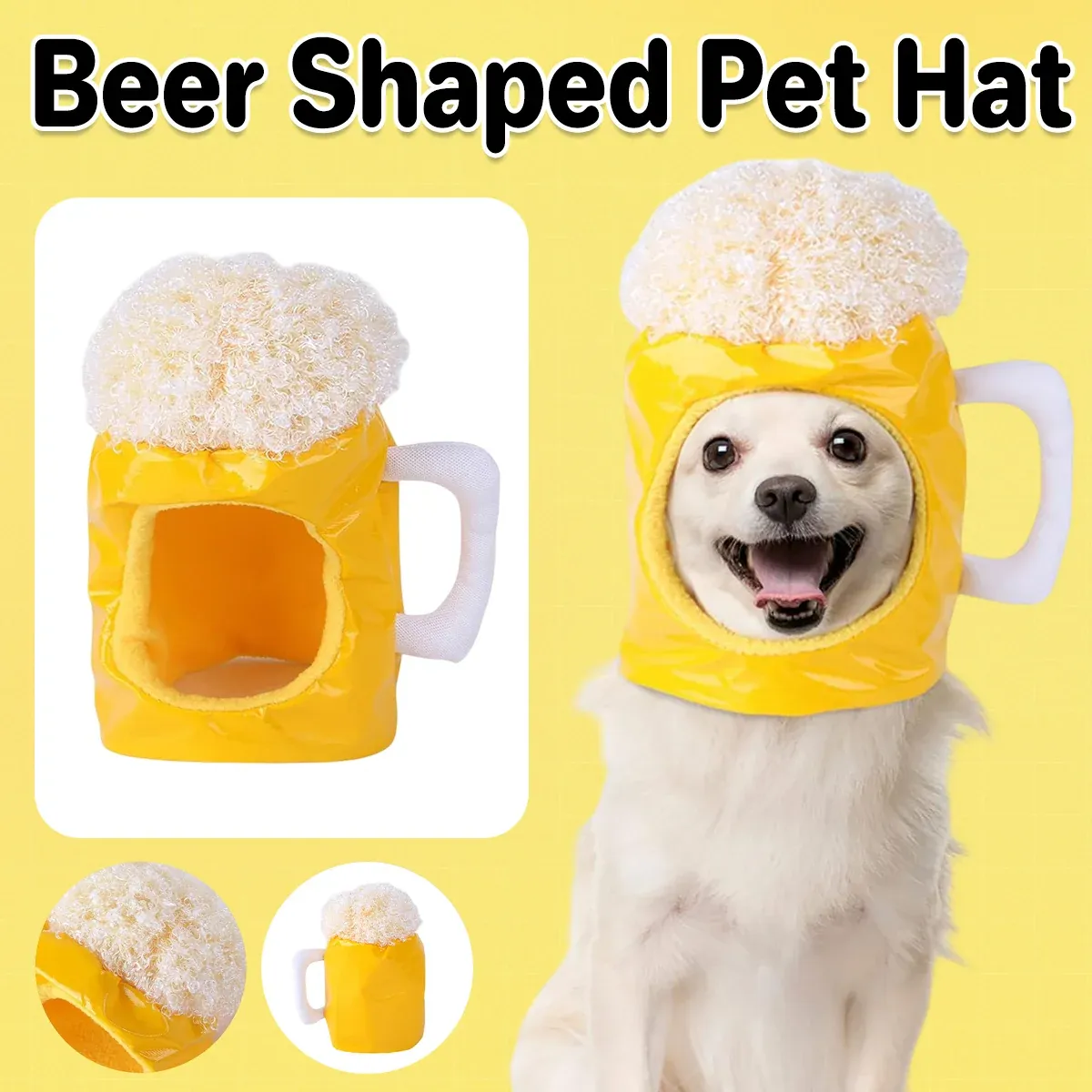 Pet Beer Style Hat Headpiece Pet Funny Feadgear Fun Pet Fecoration for Pet