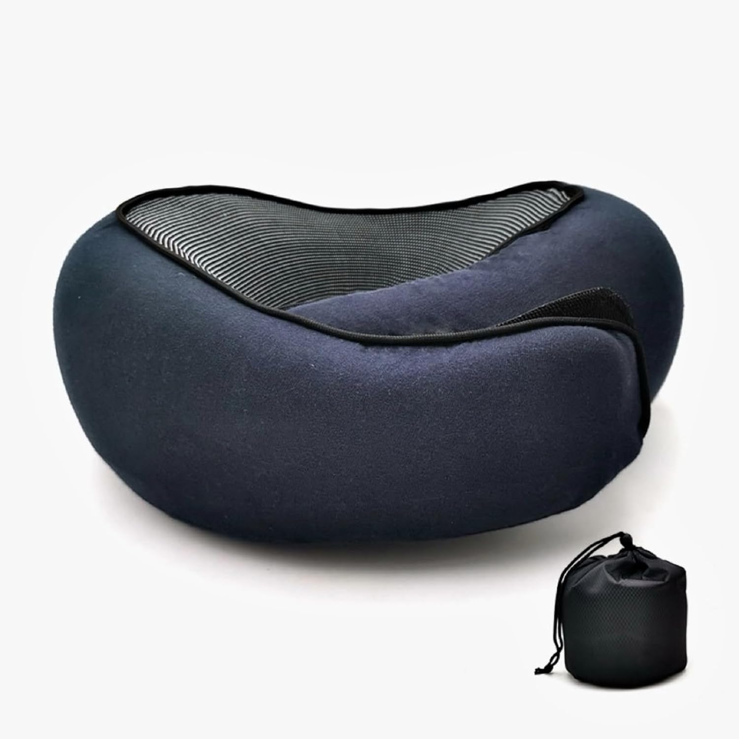 Travel Memory U-Shaped Pillow, Soft Skin-Friendly Cotton Fabric, All-Round, Portable Easy Storage, Ideal for Air Travel Business Trips Naps, Cervical Care β image 5