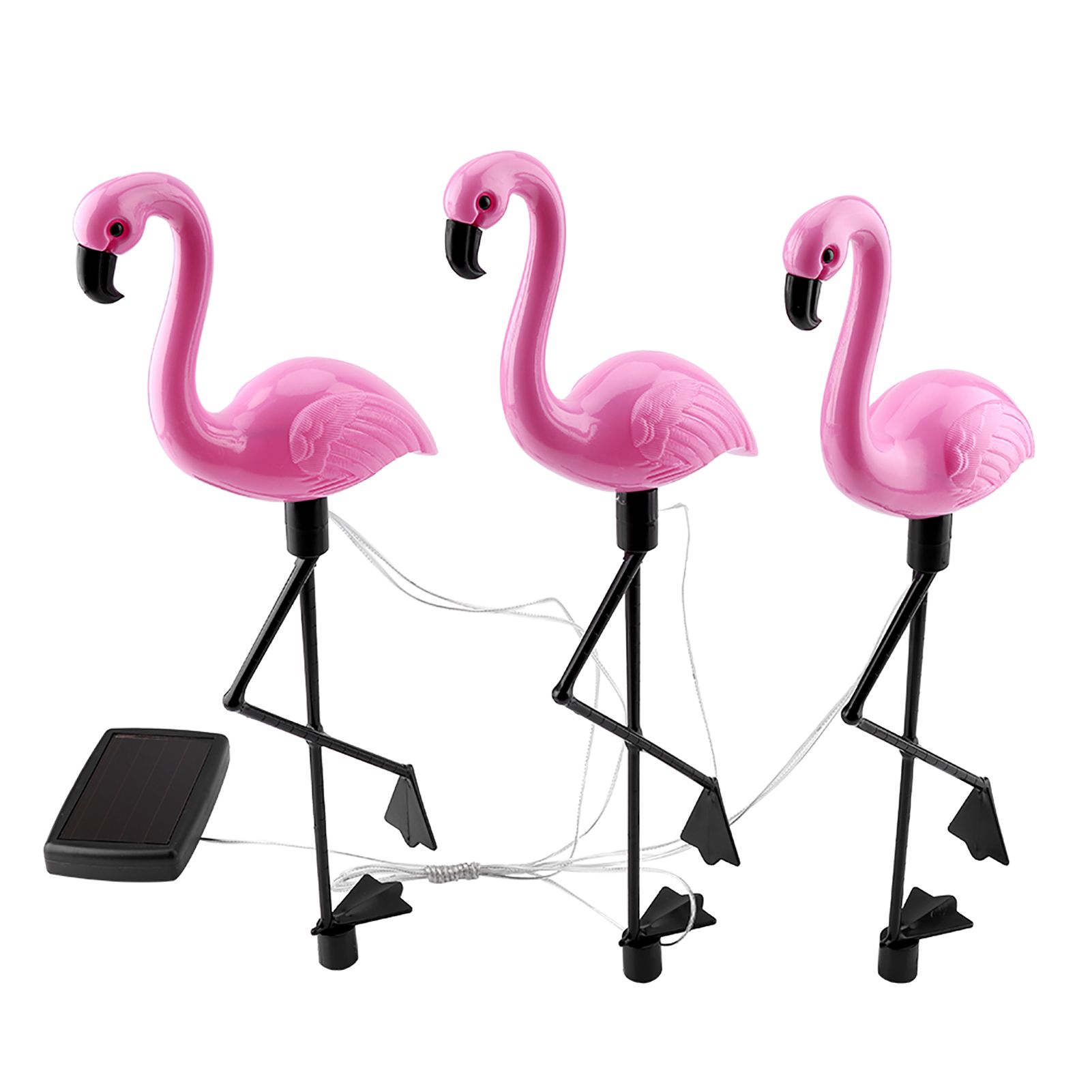 3 In 1 LED Flamingo Solar Power Light for Outdoor Waterproof Yard Garden Lawn Lamp — image 5