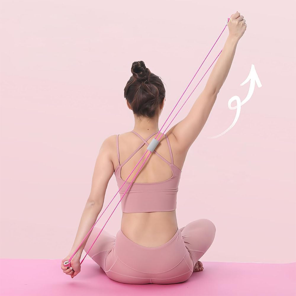 Resistance Bands with Handles, Arm Figure 8 Resistance Band, Pull Rope for Full,Body Workouts, Stretching Expand Bands for Back and Shoulder, Chest Expander — image 6