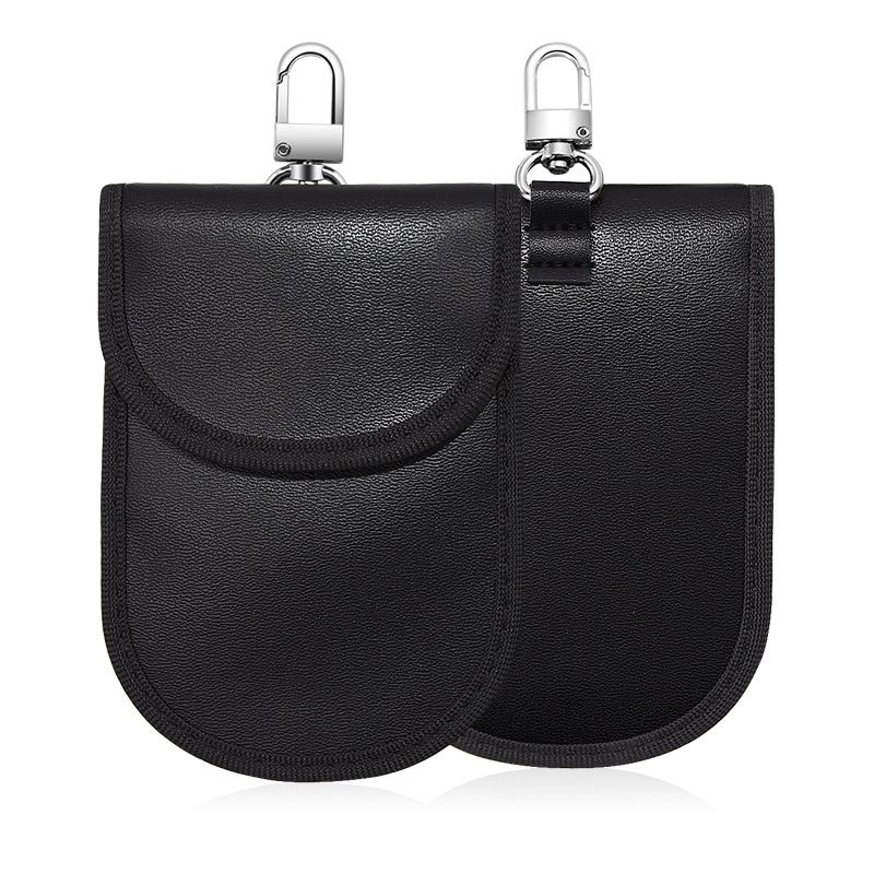 Chen Fu Shunyu Signal Shielding Bag Phone Car Key Zipper Black 12*9 cm — image 4