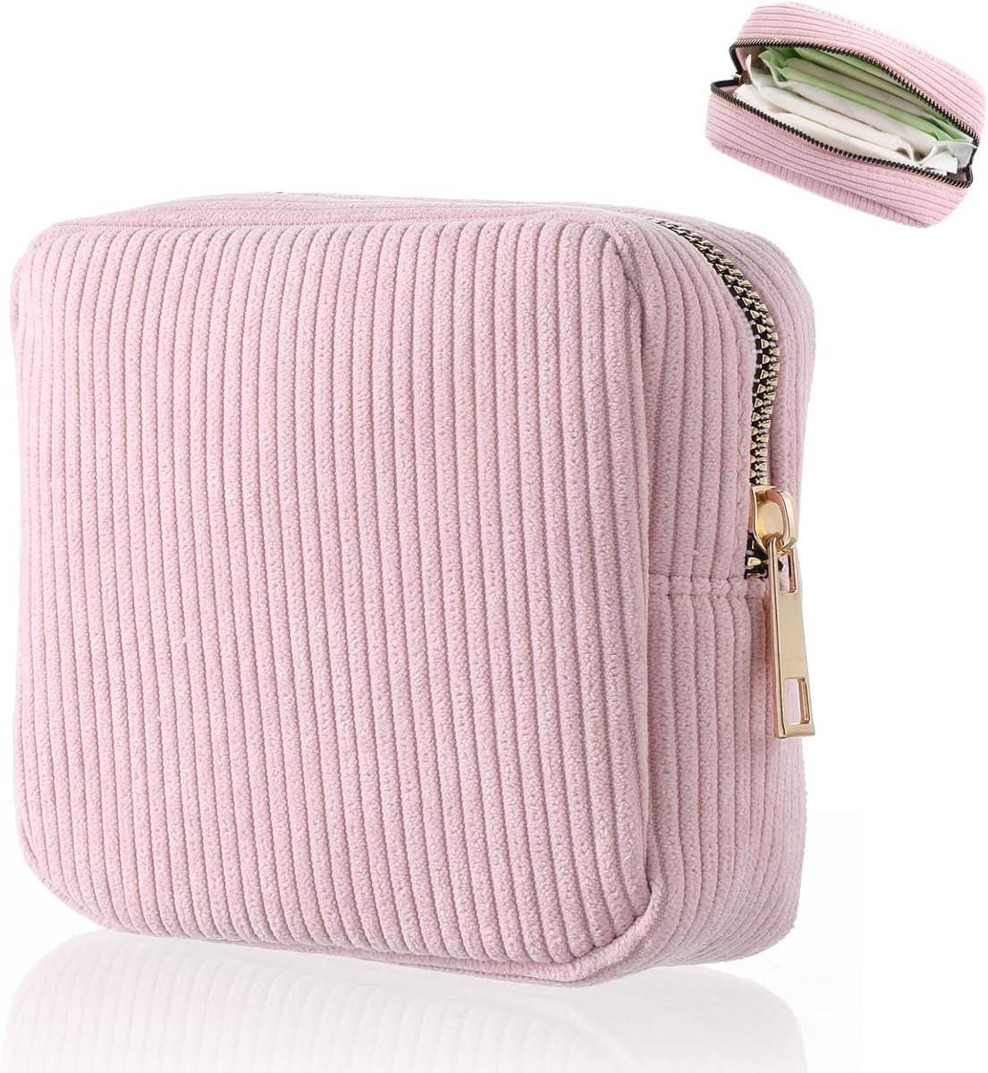 Toiletry Bag - Sanitary Pad Makeup Bag - Sanitary Pad Pouches - Menstrual Bags - Menstrual Pouches - Waterproof Zipper - Tampon Pouches - Napkin