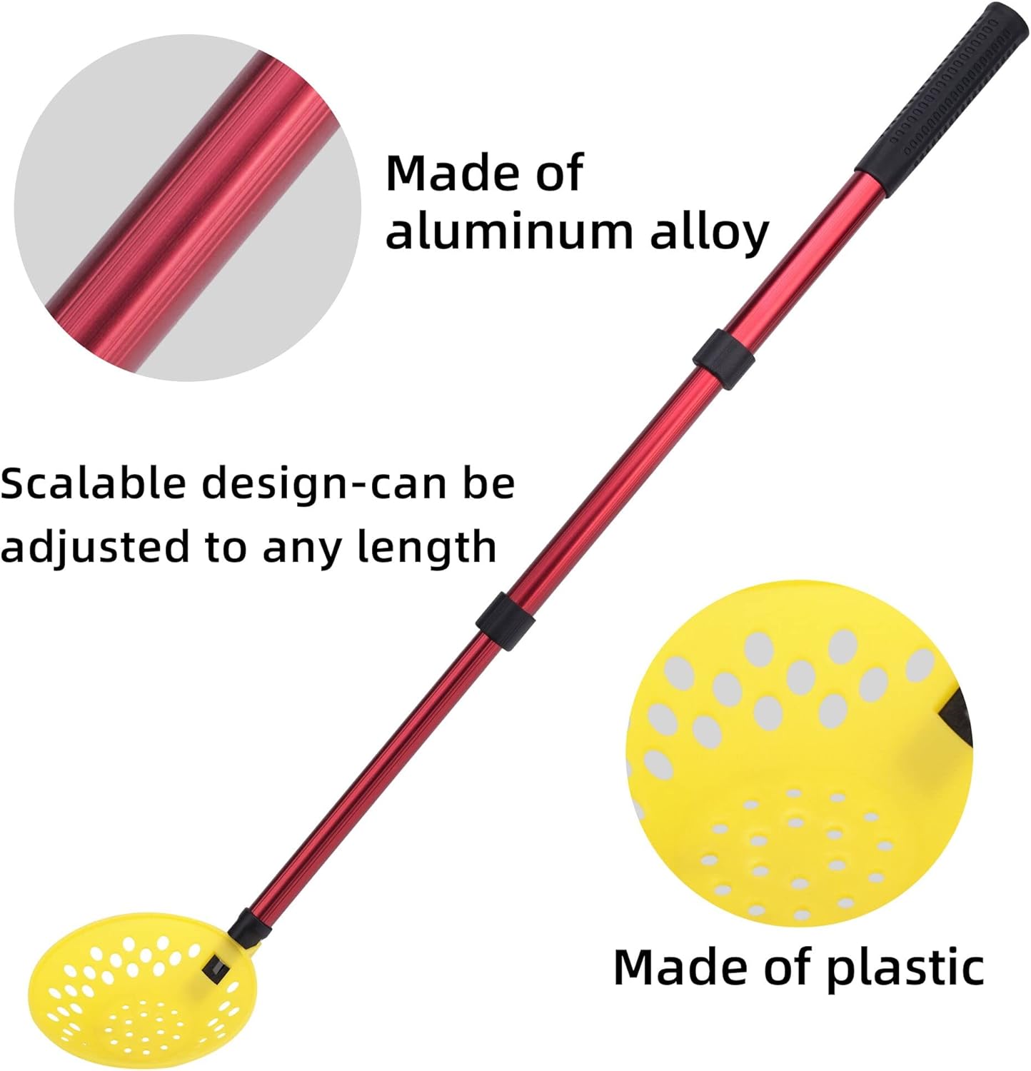 Adjustable Ice Fishing Skimmer Scoop-Winter Ice Fishing Scooper with Long Handle-Ice Fishing Gear for Scooping out Ice While Fishing โ image 3