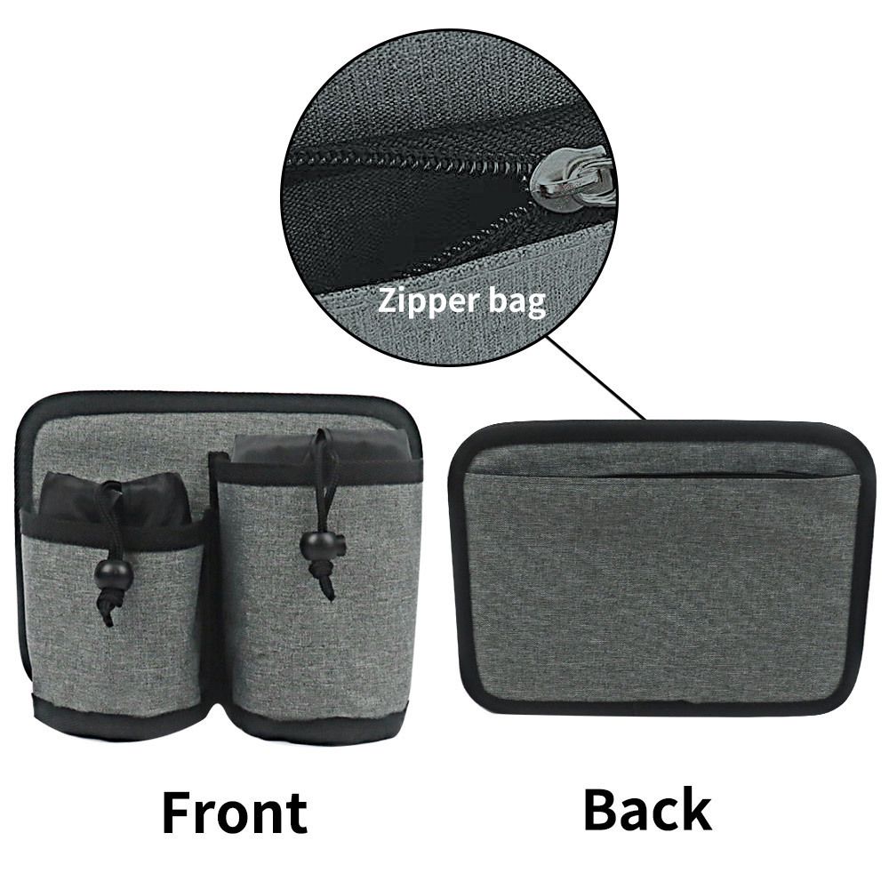 Luggage Cup Holder for Suitcases Free Hands, Travel Accessories, Adjustable for Different Sizes of Coffee Cups, Tourists-Grey — image 3
