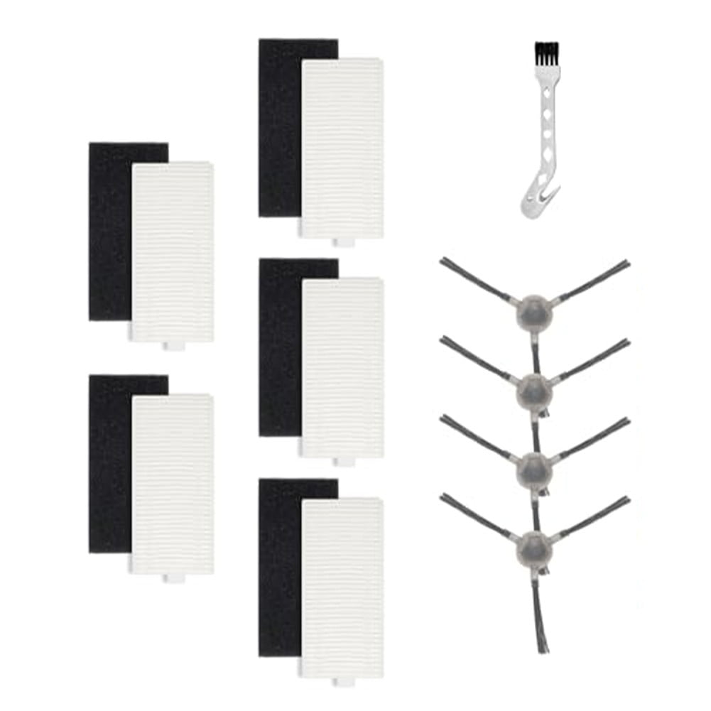 5pcs Filters With 4pcs Side Brush For Lefant M1/M2 Pro Robot Vacuum Cleaner Cleaning Brush Replacement Cleaning Tools Parts โ image 4