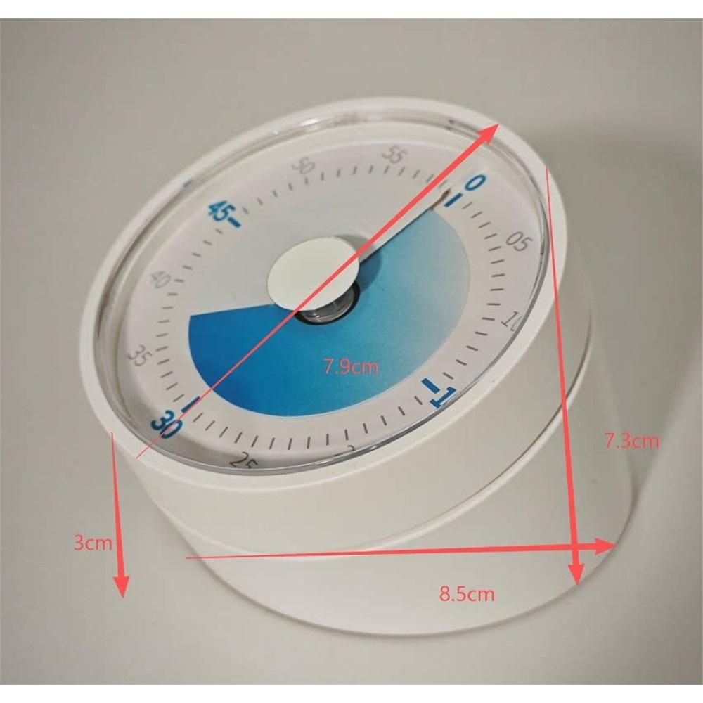 Round Visual Timer - Magnetic Silent Countdown Timer for Kids, Studying, Cooking, Time Management Cute Timer, Perfect for Desktop & Fridge Use. Blue — image 5