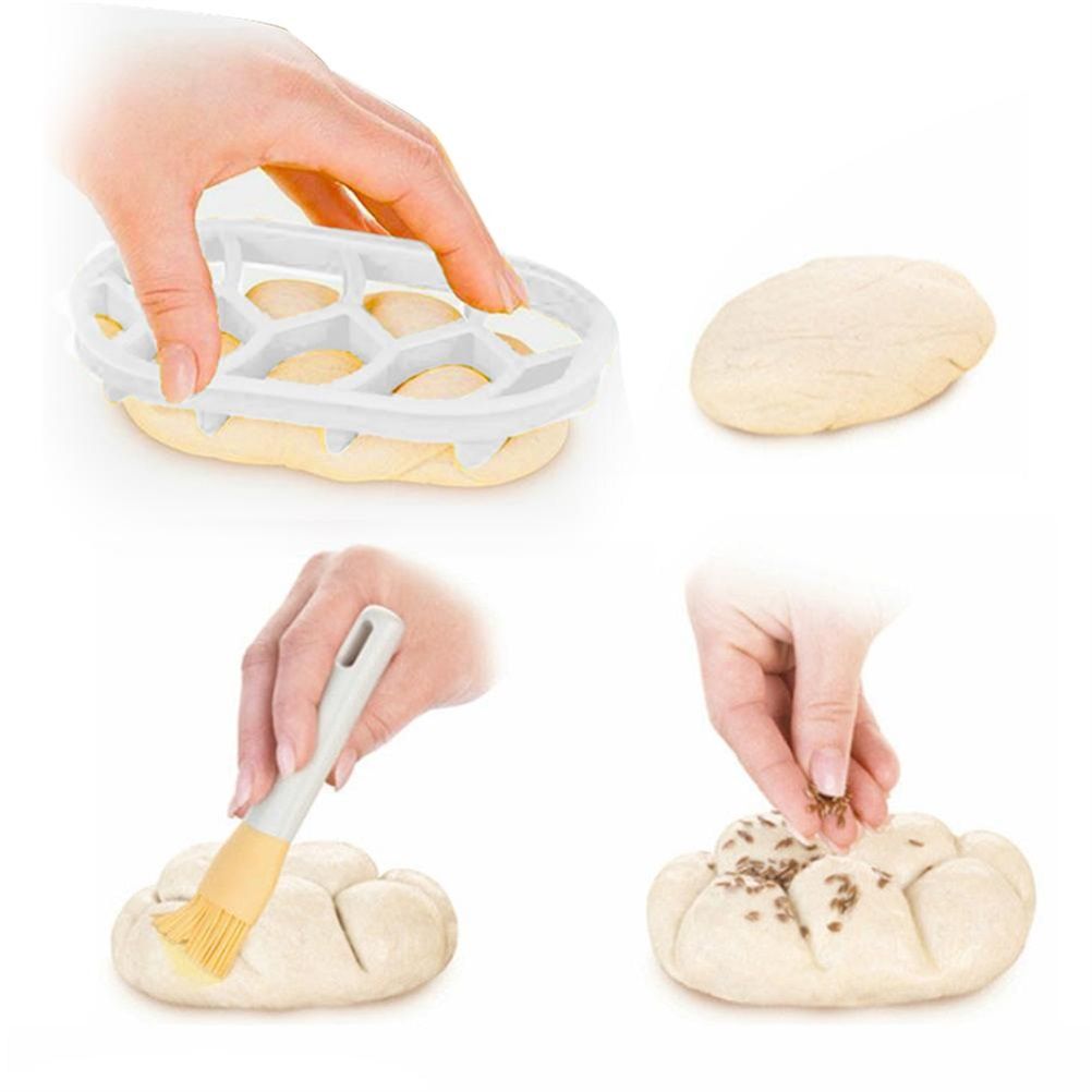 2PCS Dough Press Mold Set Baking Bread Rolls Mold Plastic Pastry Cutters — image 5