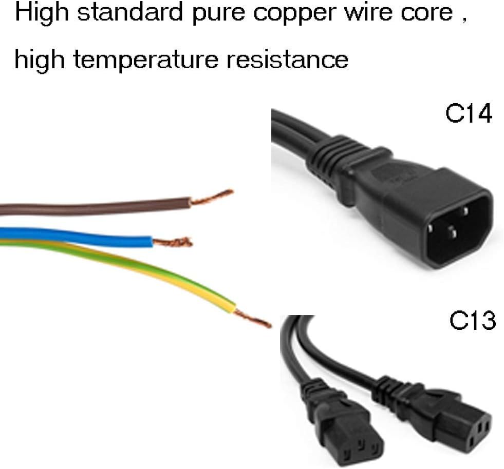 UPS Server Y Splitter C14 to 2 x C13 Power Extension Cable — image 2