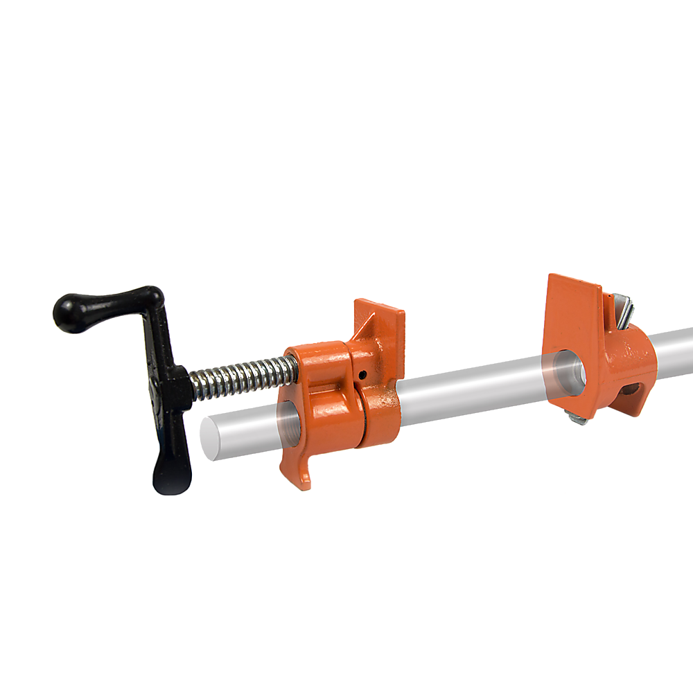 3/4" Wood Gluing Pipe Clamp Set (4 Pack) Heavy Duty PRO Woodworking Cast Iron โ image 5