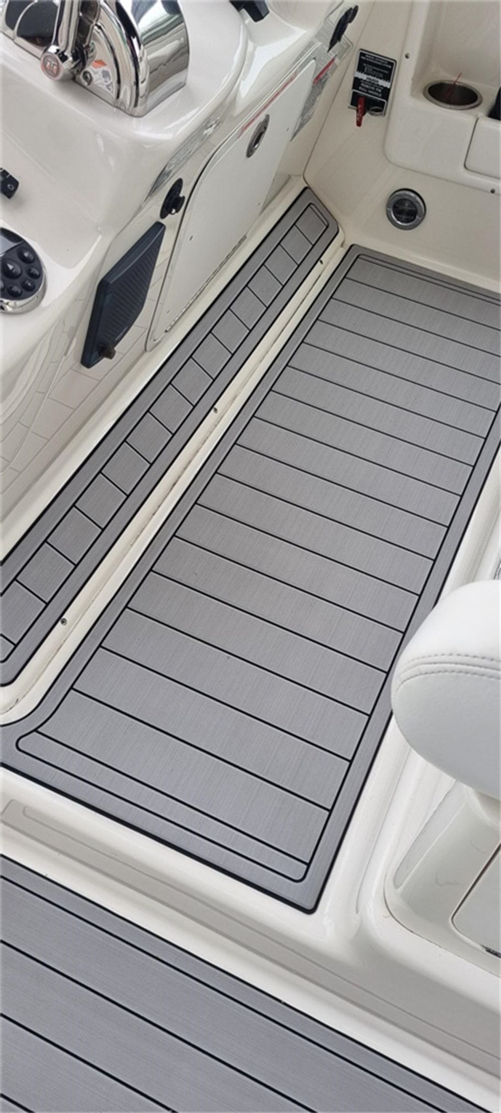2006 Sea Ray Sundancer 320 Swim Platform Cockpit Pad Boat EVA Teak Flooring Mat SeaDek MarineMat Gatorstep Style Self Adhesive — image 5