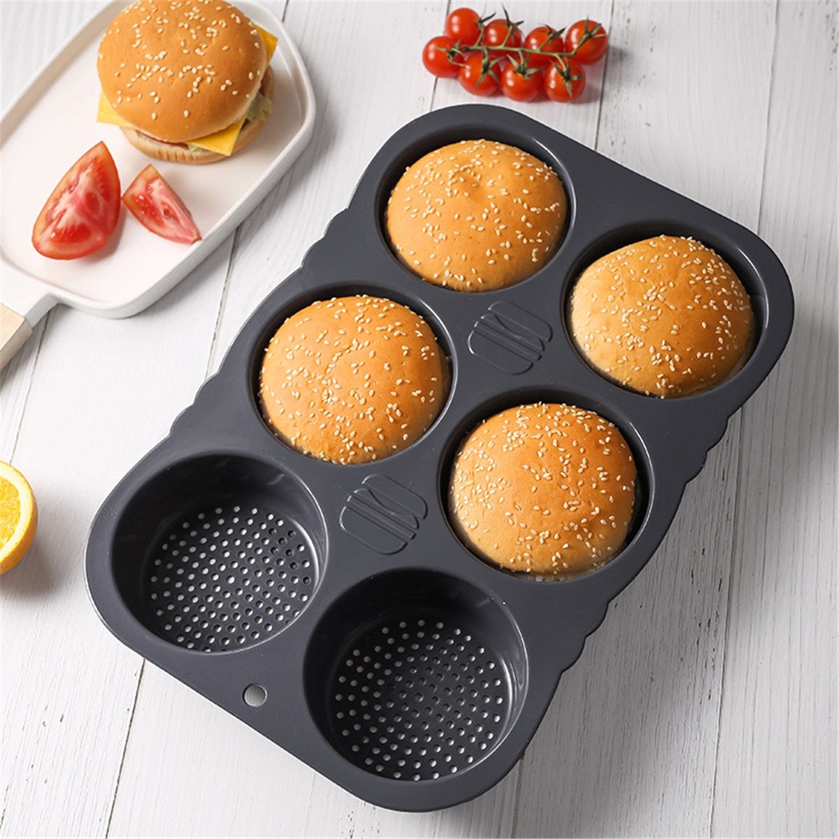 Burger Bun Pans Nonstick & Heat Resistant β image 2