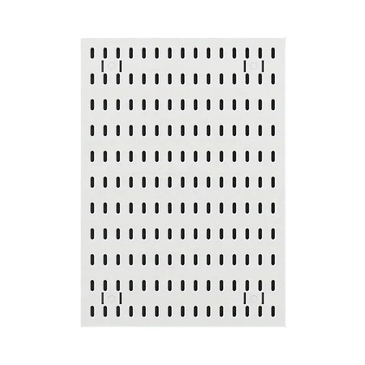 Clip-On Vertical Hole Board Desktop Organizer Punch-Free Office Partition Shelf - White