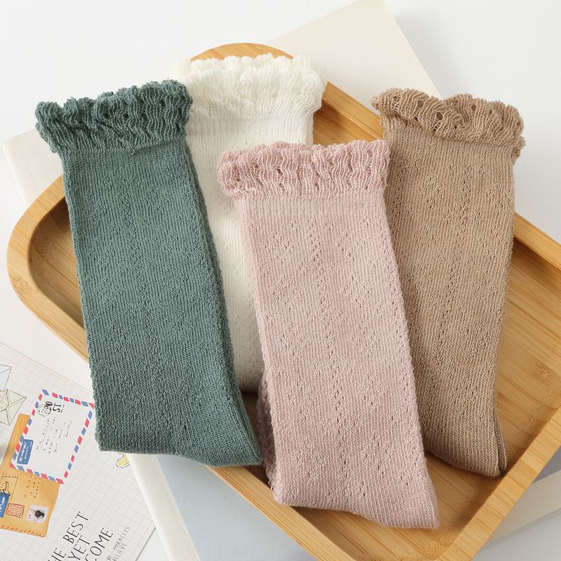 Baby Summer Socks Toddler Breathable Knee High Socks Long Stockings for Child High Elastic Baby Leg Warmers — image 2