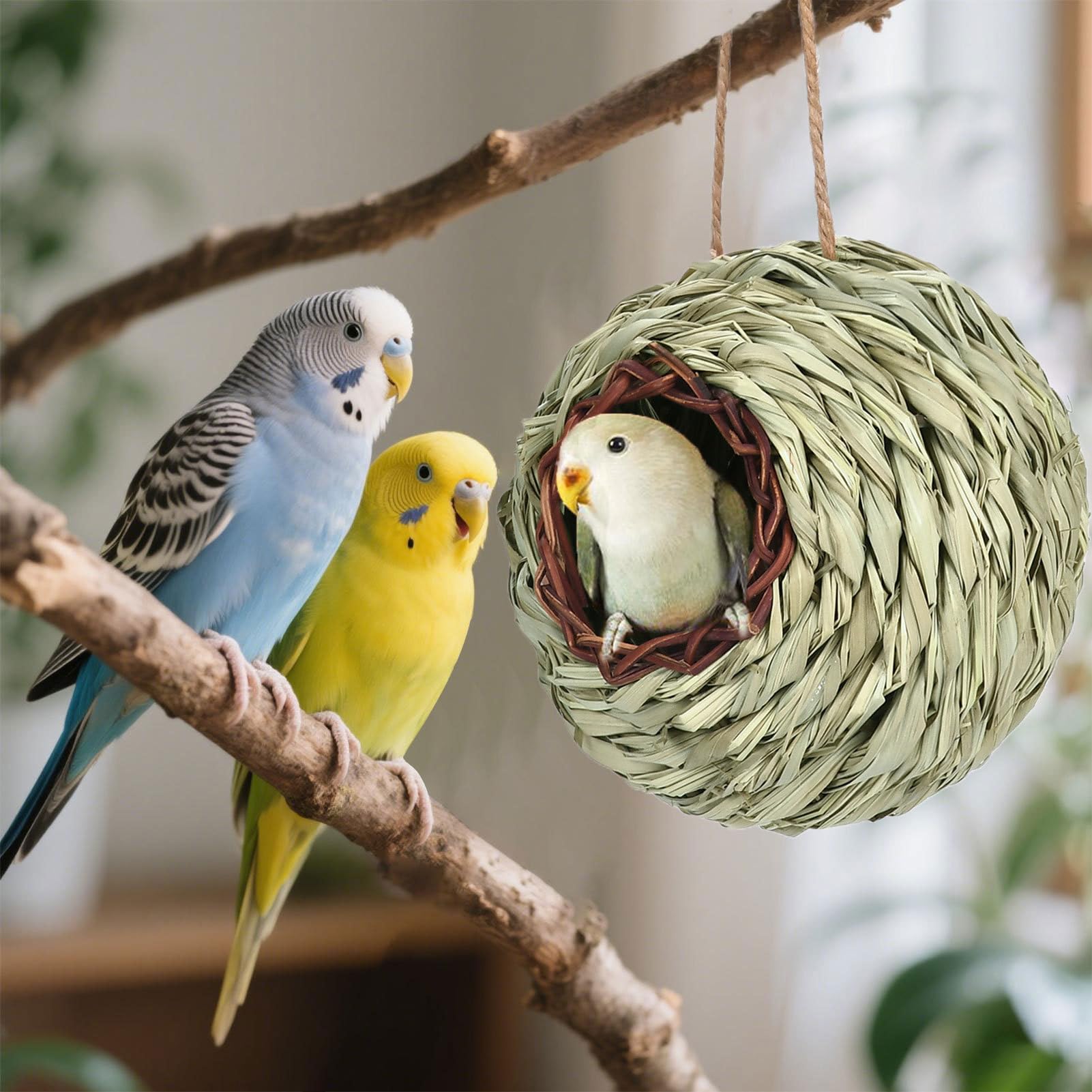 Birdhouse - Bird nest - Hand-woven - Birdhouse decoration - Garden decoration - Living room decoration - Bedroom decoration - Christmas decoration - Outdoor — image 2