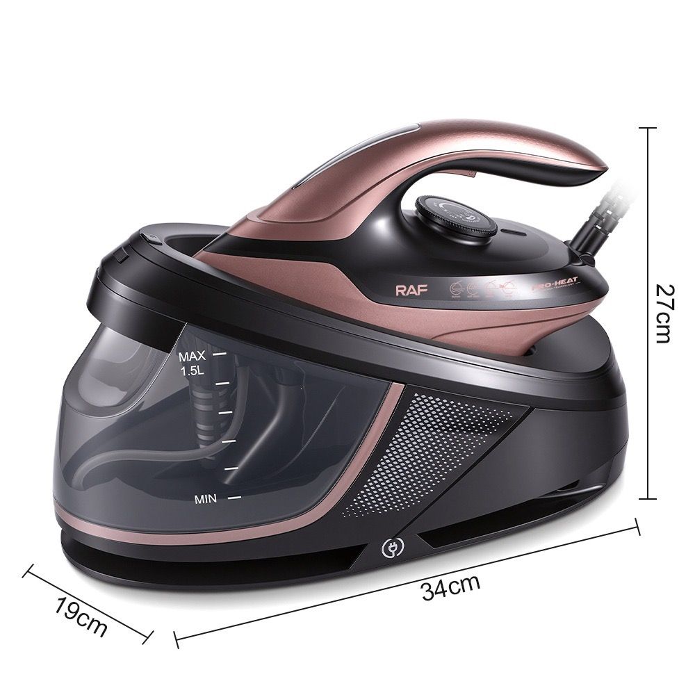 Professional Steam Iron with Ceramic Soleplate and 1.5L Detachable Water Tank for Home Use, Vertical Steaming, Dry Ironing, and Auto Shut-Off Feature for — image 2