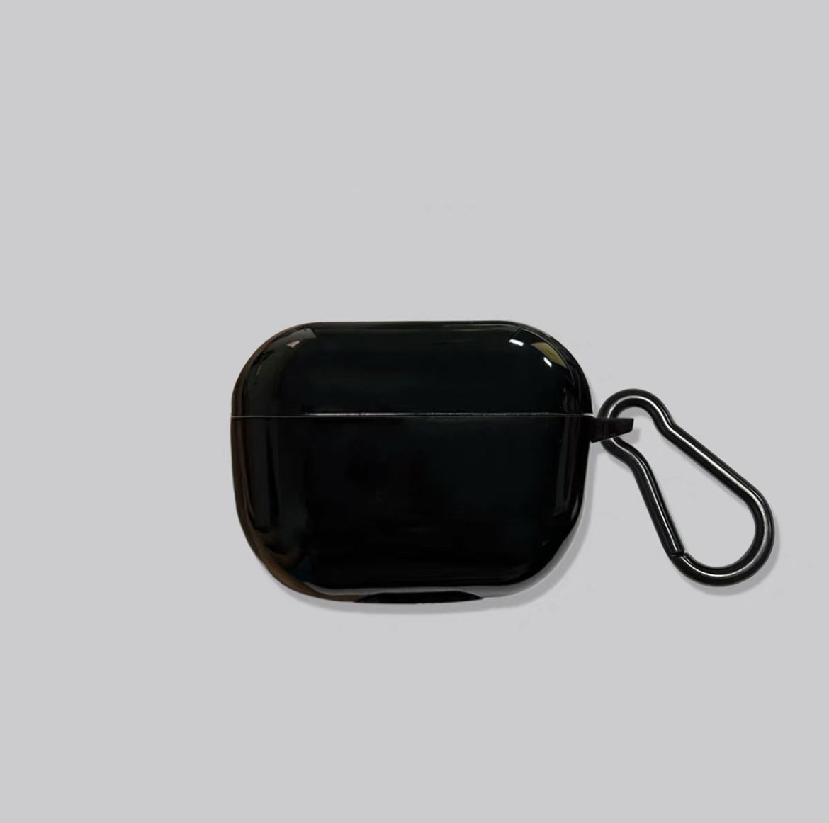 Solid Black Soft Case + Hook AirPods Pro 2 โ image 2
