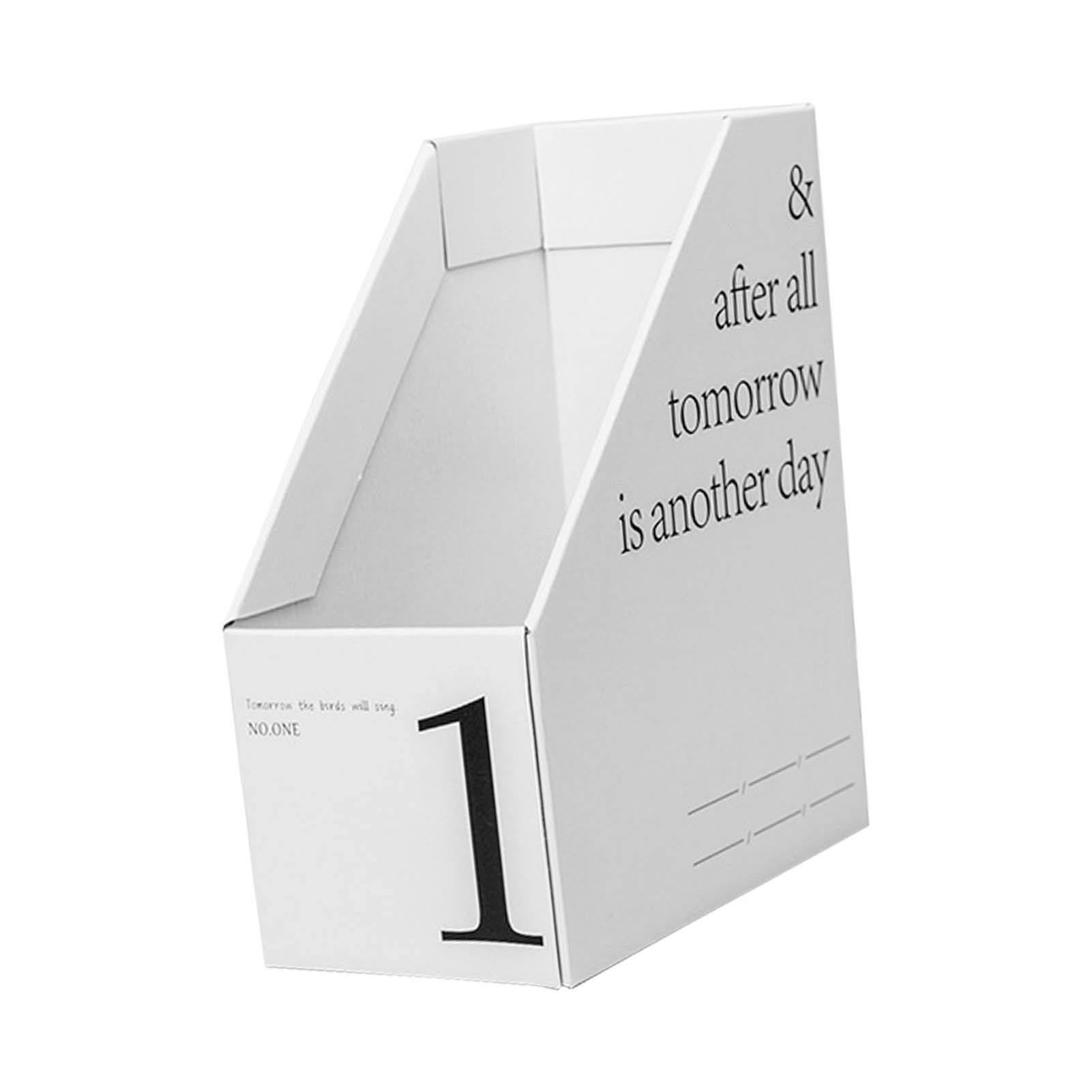 Vertical File Folder Bin Paper Number Marking Slim Desk Storage Organizer for Books Notebooks Magazines Envelopes 1 โ image 4