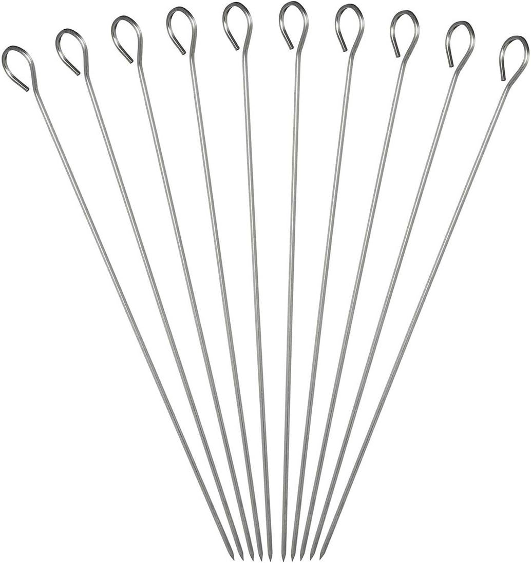 5.9 Inch Stainless Steel Skewer Grilling Shish Kebob,Cocktail Sticks,Reusable Martini Glass Picks 50pcs โ image 3