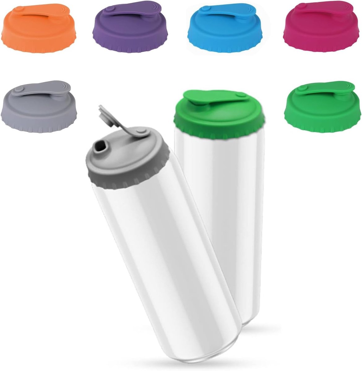 Can Cover - 6 Pieces - Silicone Soda Cans - Can Closer - Silicone Can Lids - Drink Protector - Dust and Spill Anti - Insect Anti - Easy to Clean — image 5