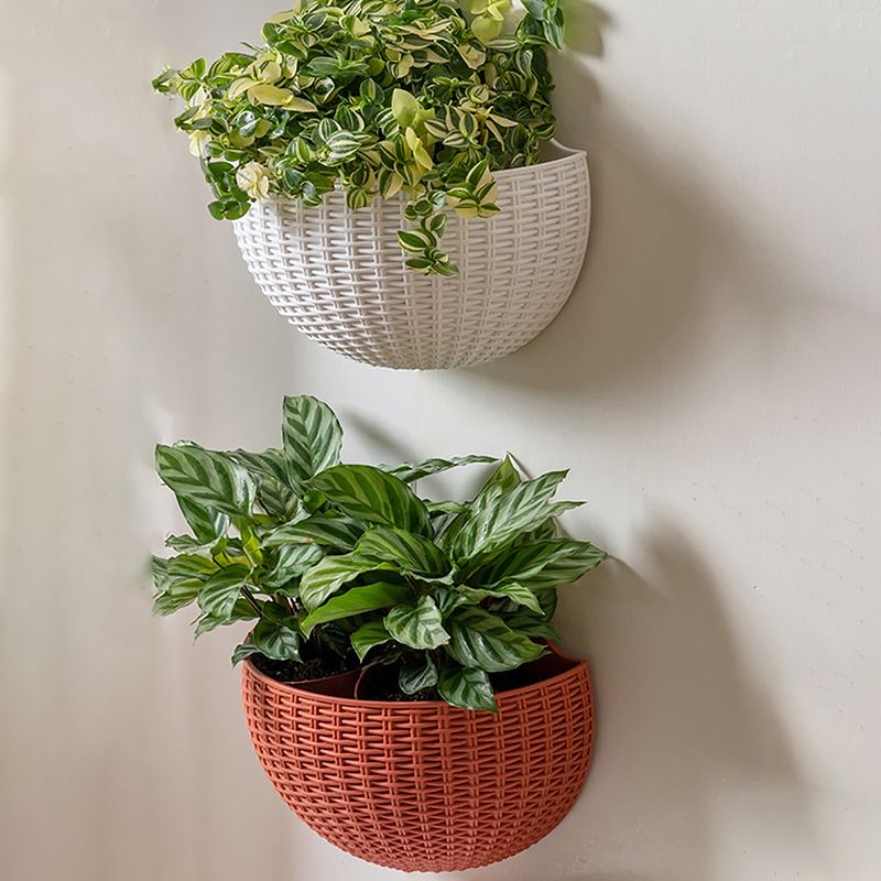 Exquisite Wall Flower Pot, Plastic Hanging Planter for Outdoor Garden Balcony, Home Decor Bucket Planter S โ image 4