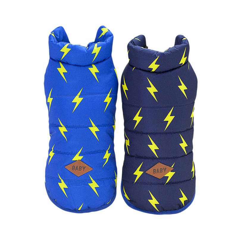 Dog Winter Clothes Two Legged Warm Cotton Black XXL โ image 2