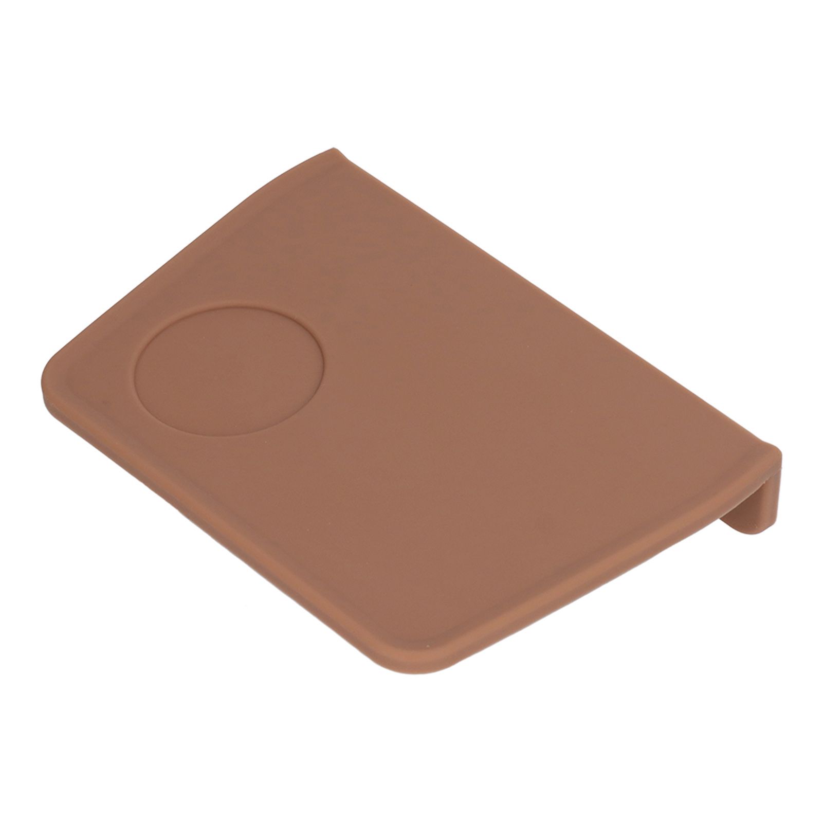 Coffee Tamper Mat with Tamper Slot Silicone Tamping Mat Coffee Pad Tamp Station Tool Brown — image 2