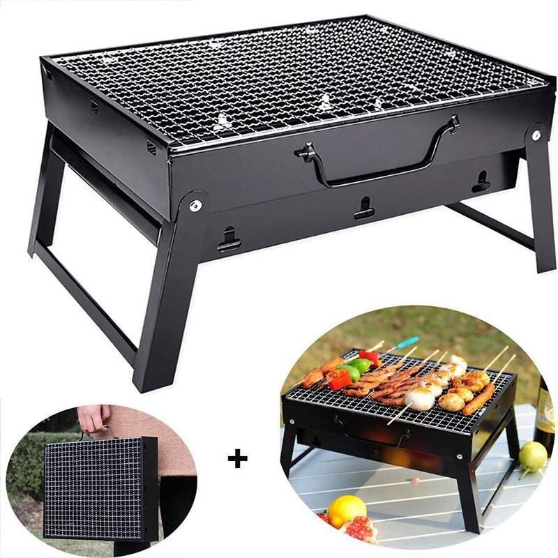 Portable Foldable Charcoal BBQ Grill for Outdoor Camping Picnic and Hibachi Cooking — image 6