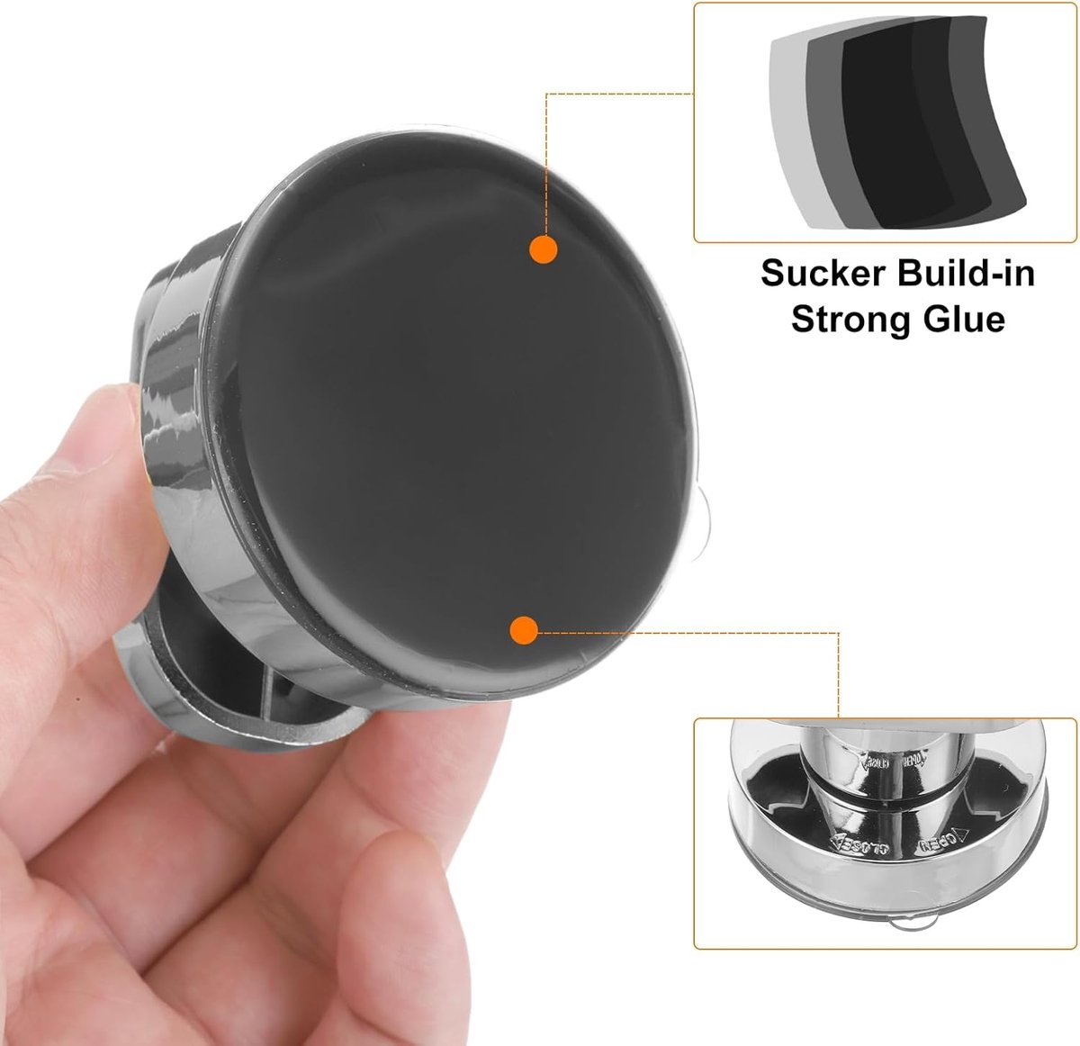 pieces - Door handle - Suction cup door grip - Suction cup handle - suction cup glass mirror door handle - suction cup handles for sliding doors - shower door — image 4