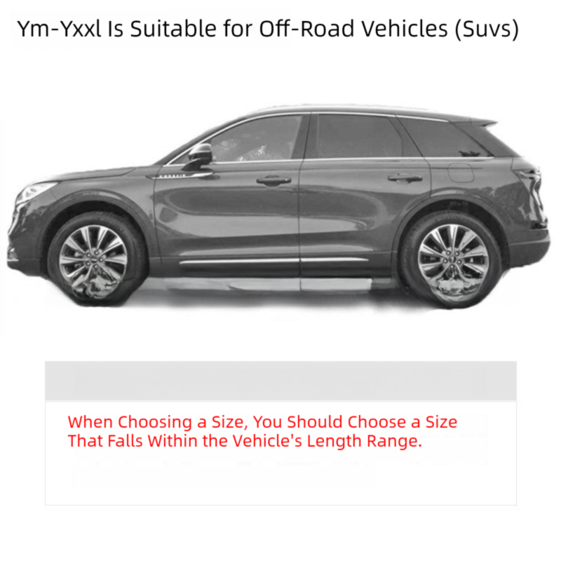 Silver YL Off-Road Vehicle Cover – 170T taffeta fabric, all-weather vehicle protection(4700×1900×1850MM) — image 5