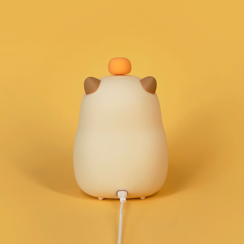 Cute Nursery Lamp, Silicone Animal Kids Baby Night Light Rechargeable Tabletop Decoration Lamp, Capybara lamp for Baby, Kids — image 4