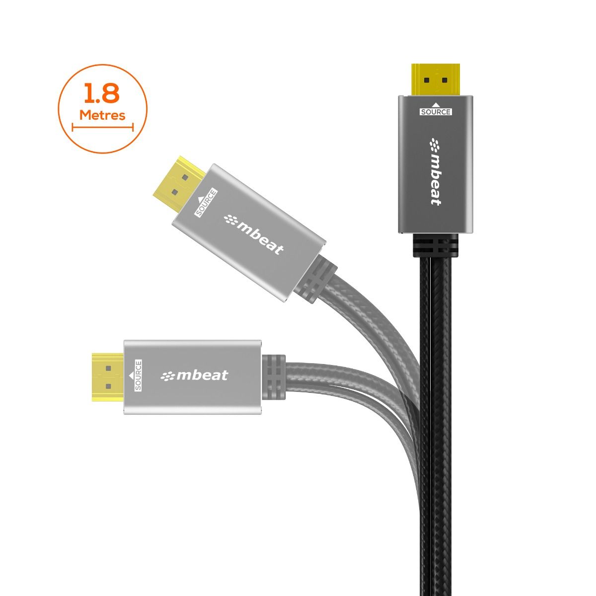 mbeat Tough Link 1.8m HDMI to VGA Cable with USB Power & 3.5mm Audio — image 4
