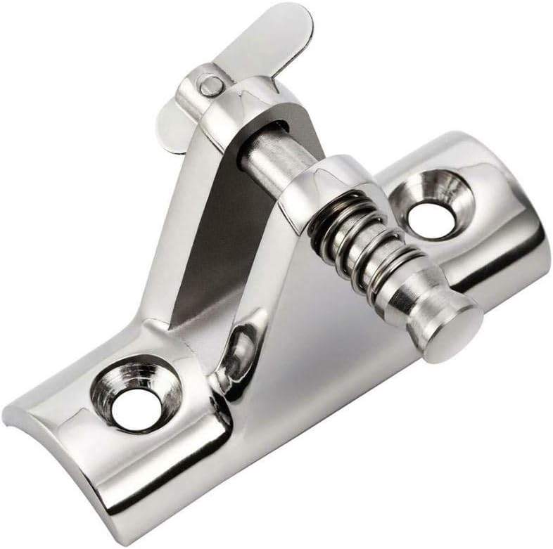 Deck Hinge Boat Bimini Top Fitting 90 Degree Pin Stainless Steel Hot Accessories Marine with Quick Release pins — image 4