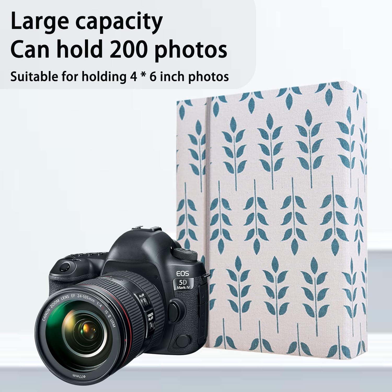 Photo Album 4x6 200 Photos Linen Cover Picture Photo Book for Family Wedding Anniversary Baby Vacation (200 Photos (4x6), Golden Leaves) — image 4