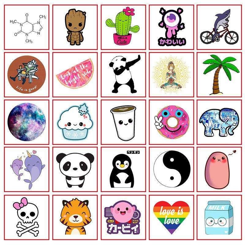 50pcs Animal Cartoon Stickers, MultiColor Decals for Kids and DIY Crafts — image 2
